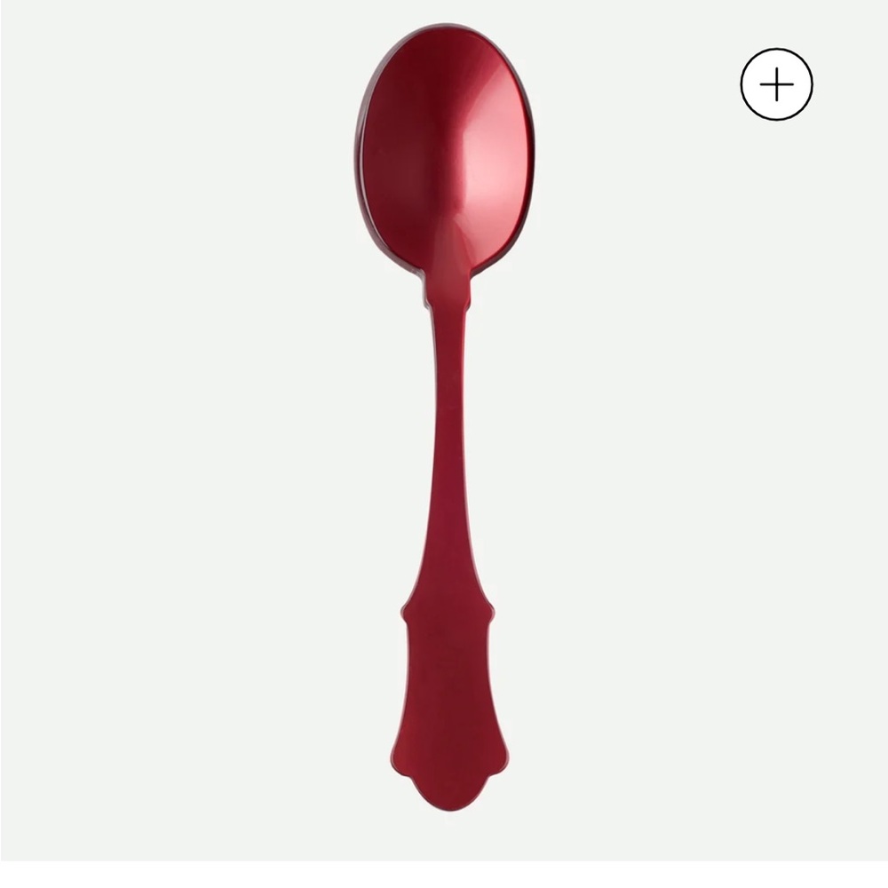 NWT Sabre Paris Honorine red Serving Spoon.